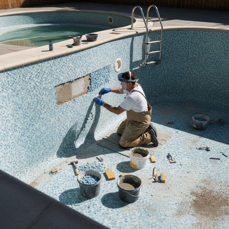 Swimming Pool Slab Repair